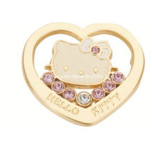 "Hello Kitty" Logo Heart Shape Metal Plate